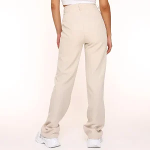 Missen Olivia & Kate Beige Tracie Rechte-Pantalon