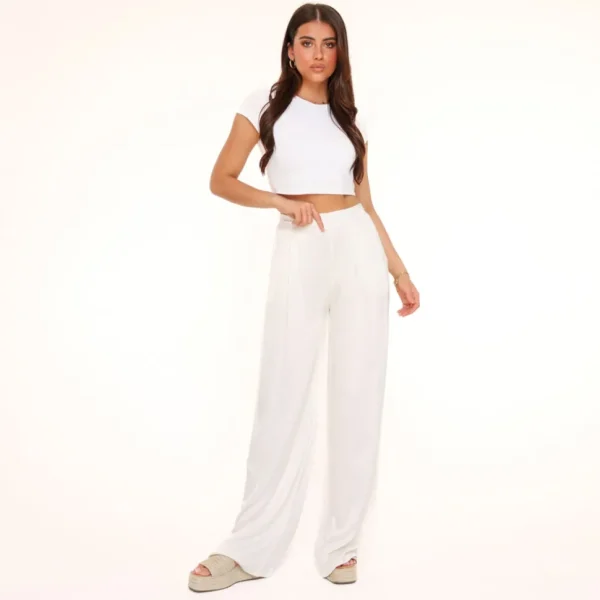 Missen Olivia & Kate Creme Tall Satijnen-Broek