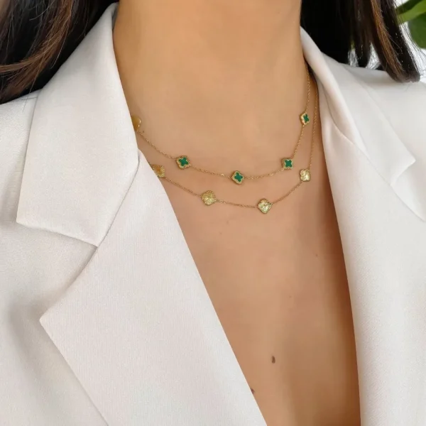 Missen Olivia & Kate Gouden Klaver-Ketting