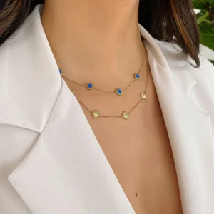 Missen Olivia & Kate Gouden Klaver-Ketting