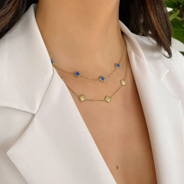 Missen Olivia & Kate Gouden Klaver-Ketting
