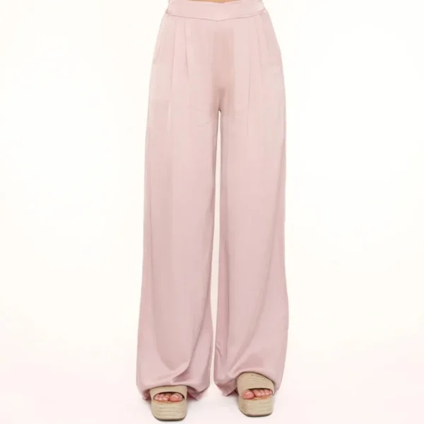 Missen Olivia & Kate Lichtroze Tall Satijnen-Broek